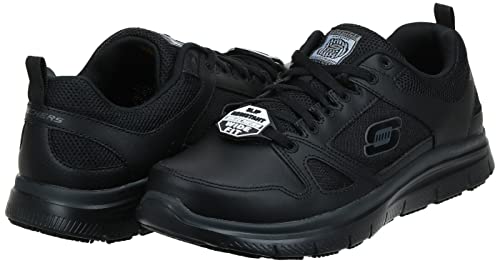 Skechers Men's Flex Advantage Sr Work Shoe, Black, 14 W US