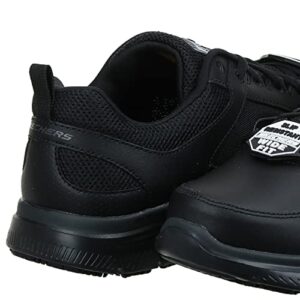 Skechers Men's Flex Advantage Sr Work Shoe, Black, 14 W US