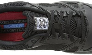 Skechers Men's Flex Advantage Sr Work Shoe, Black, 14 W US