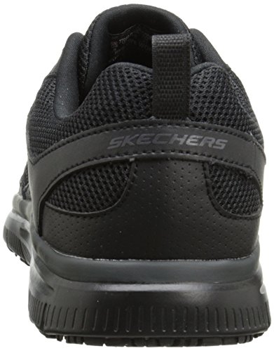 Skechers Men's Flex Advantage Sr Work Shoe, Black, 14 W US