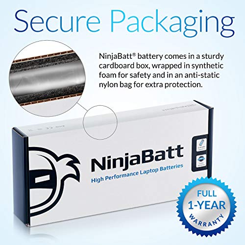 NinjaBatt 807957-001 HP Battery for HS04 HS03 807956-001 807611-421 HSTNN-LB6U Notebook 15-AY039WM TPN-I119 G4/G5 240 245 246 250 256 - High Performance