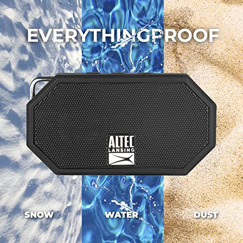 Altec Lansing Mini H2O - Waterproof Bluetooth Speaker, IP67 Certified & Floats in Water, Compact & Portable Speaker for Hiking, Camping, Pool, and Beach,Black