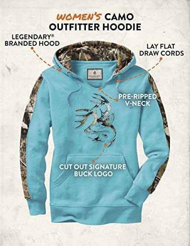 Legendary Whitetails Women's Standard Camo Outfitter Hoodie, Glacier, XX-Large