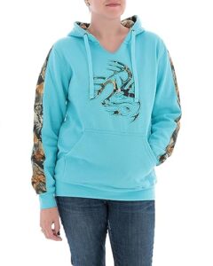 legendary whitetails women's standard camo outfitter hoodie, glacier, xx-large