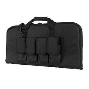 vism by ncstar 2910 pistol subgun gun case, black, 28" x 13"