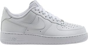 nike mens air force 1 low shoes, gym red/wolf grey/white, 8.5