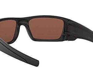 Oakley Men's OO9096 Fuel Cell Rectangular Sunglasses, Matte Black/Prizm Deep Water Polarized, 60 mm