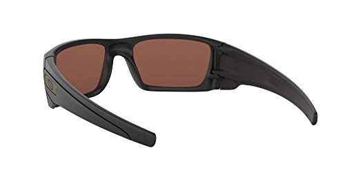 Oakley Men's OO9096 Fuel Cell Rectangular Sunglasses, Matte Black/Prizm Deep Water Polarized, 60 mm