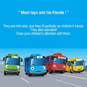 Tayo and Friends Mini Bus Set - Toys for Kids Rogi Tayo Gani Lani (4pcs)