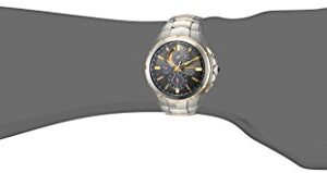 SEIKO SSC376 Watch for Men - Coutura Collection - Two-Tone Stainless Steel Case & Bracelet, Light-Powered, 6-Month Power Reserve, Perpetual Calendar, and 100m Water Resistant