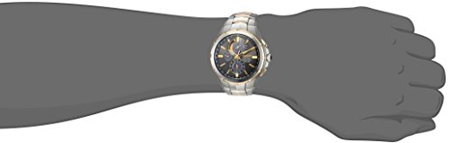 SEIKO SSC376 Watch for Men - Coutura Collection - Two-Tone Stainless Steel Case & Bracelet, Light-Powered, 6-Month Power Reserve, Perpetual Calendar, and 100m Water Resistant