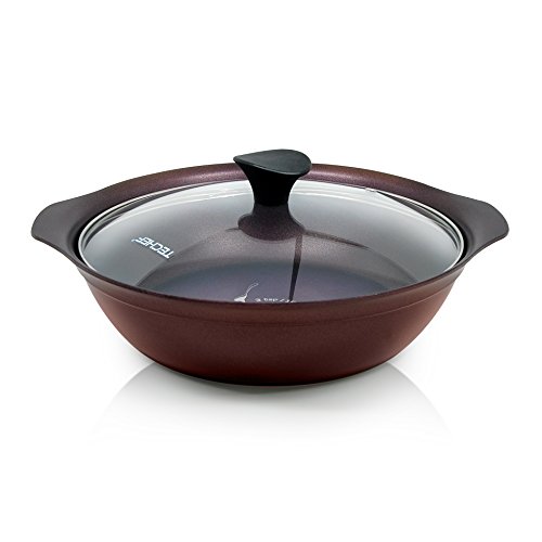 TECHEF - Art Pan Collection, Soup Pot With Glass Lid, Made in Korea (3.7-quart)