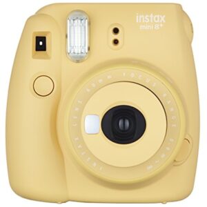 Fujifilm Instax Mini 8+ (Honey) Instant Film Camera + Self Shot Mirror for Selfie Use - International Version