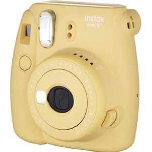 Fujifilm Instax Mini 8+ (Honey) Instant Film Camera + Self Shot Mirror for Selfie Use - International Version