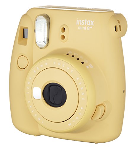 Fujifilm Instax Mini 8+ (Honey) Instant Film Camera + Self Shot Mirror for Selfie Use - International Version