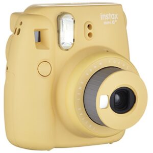 Fujifilm Instax Mini 8+ (Honey) Instant Film Camera + Self Shot Mirror for Selfie Use - International Version