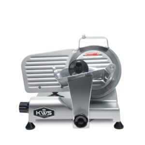 kws premium ms-6ss 200w electric meat slicer 7.67-inch stainless steel blade, frozen meat/deli meat/cheese/food slicer low noises commercial and home use