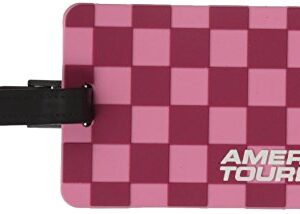 American Tourister Luggage Tag, Cherry Checks, One Size