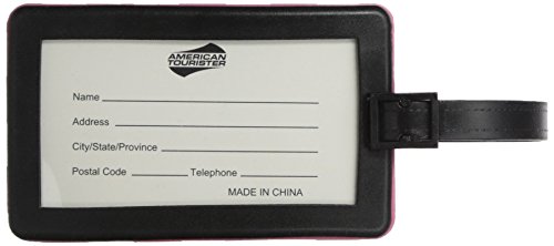 American Tourister Luggage Tag, Cherry Checks, One Size