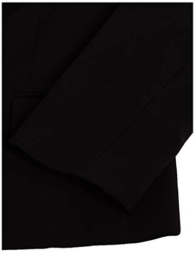 Calvin Klein Women's Two Button Lux Blazer (Petite, Standard, Black, 18 Plus