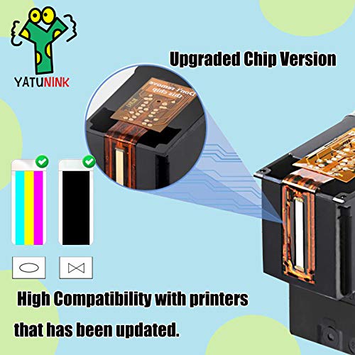 YATUNINK Remanufactured Ink Cartridge Replacement for HP 60 XL 60XL for DeskJet F4480 F4280 F4580 D2530 D2545 D2680 PhotoSmart C4780 C4795 C4680 C4650 D110 D110a Envy 100 111 (2Black, 1Color)