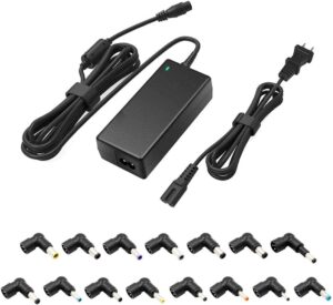 belker 65w 45w universal laptop charger ac adapter power supply cord compatible with dell hp asus lenovo ibm acer toshiba samsung sony compaq fujitsu lg jbl notebook chromebook ultrabook a