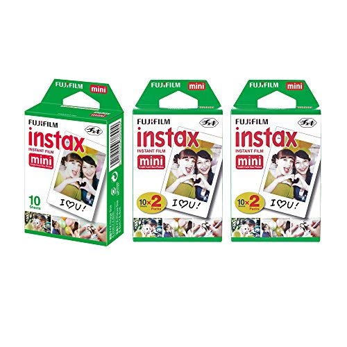 Fujifilm Instax Mini Instant Film, (Total 50 Shots) for Fuji Mini 7s 8 9 11 25 70 90 50s 300 Camera SP-1 SP-2 Printer