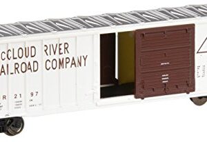 Bachmann Trains - ACF 50'-6" OUTSIDE BRACED SLIDING DOOR BOX CAR - McCLOUD RIVER - N Scale (19660)