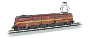 bachmann industries gg 1 dcc ready electric prr #4876 n-scale locomotive, tuscan 5 stripe