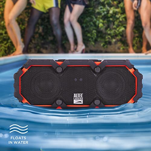 Altec Lansing LifeJacket 2 - Waterproof Bluetooth Speaker, Floating Portable Speaker for Travel & Outdoor Use, Deep Bass & Loud Sound, 30 Hour Playtime