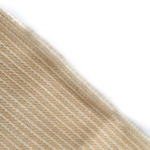 Shatex 90% Sun Shade Fabric, 8x16ft Sun-Block Net Mesh Shade with Clips for Pergola Cover Porch Vertical Screen, Beige