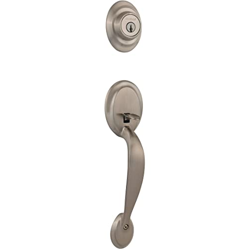 Kwikset 687DA LIP 15 RCAL 5303 96870-082 Dakota Single Cylinder Exterior Only Handle Set, Satin Nickel