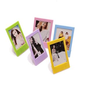 fujifilm instax mini five pack instant film photo frames,hellohelio 5 colorful 3 inch borders, set of 5