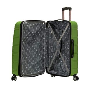 Rockland Melbourne Hardside Expandable Spinner Wheel Luggage, Green, 2-Piece Set (20/28)