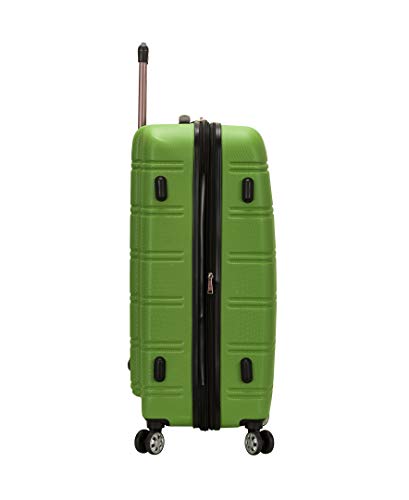 Rockland Melbourne Hardside Expandable Spinner Wheel Luggage, Green, 2-Piece Set (20/28)