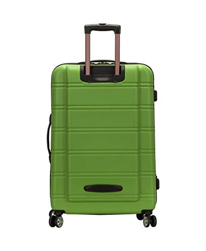 Rockland Melbourne Hardside Expandable Spinner Wheel Luggage, Green, 2-Piece Set (20/28)