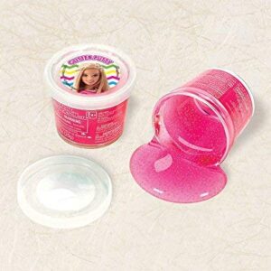 amscan Glitter Putty Favor | Barbie Sparkle Collection | Party Accessory,Magenta,1 1/4" x 1 1/2"