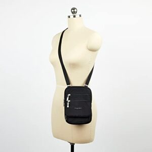 Baggallini womens Rfid Journey Crossbody cross body handbags, Black/Sand, One Size US