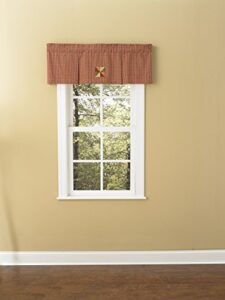 park designs mill village lined pleated valance, 45" x 15"