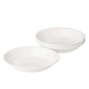 corelle winter frost white 20oz pasta bowl, pack of 6