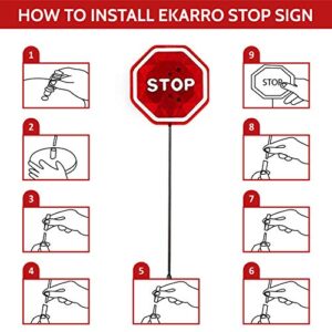 Ekarro Garage Parking Assist Led Flashing Garage Parking Sensor Perfect Target Indicator with Adjustable Height Guide Helper to Park All Vehicles No Hitting Walls Parking Flashlight System