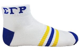 sigma gamma rho ankle socks white (2 pairs)