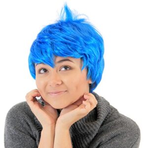 Joy Inside Out Blue Costume Wig