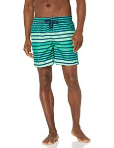 kanu surf men's standard capri swim trunks (regular & extended sizes), high tide green, medium