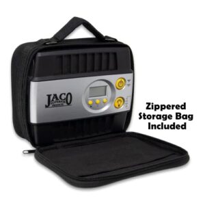 JACO SmartPro 12V Tire Inflator Air Compressor - Portable Automatic Digital Tire Pump (Max 100 PSI, 12-volt DC)