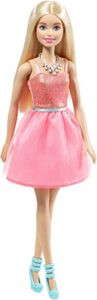 barbie glitz doll, coral dress #2
