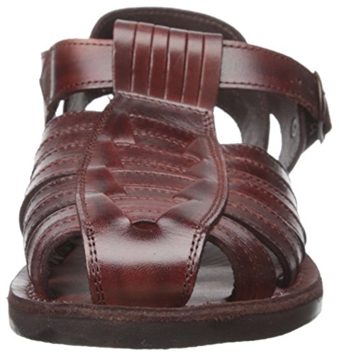 Barak - Leather Closed Toe Sandal - Brown