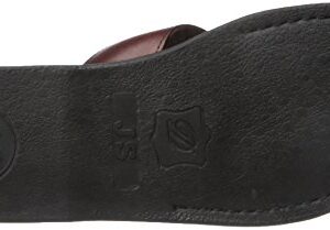 Asher - Leather Slide On Sandal - Brown