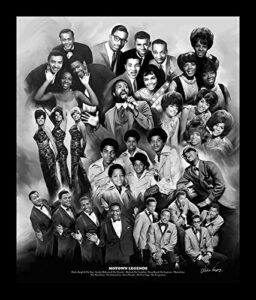 wishum gregory motown legends (a tribute to motown music), 11x8.5 inches (framed)