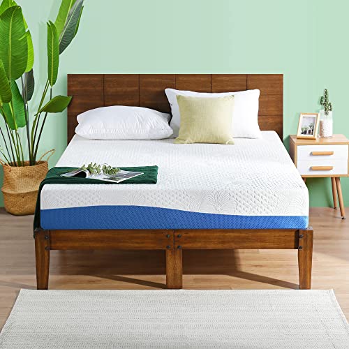 Olee Sleep Aquarius 10-Inch Memory Foam Mattress Blue King